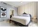 Serene main bedroom with a luxurious bed, elegant curtains, and stylish decor at 57 Forsyth Nw St # 5F, Atlanta, GA 30303