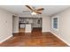 Open-concept space with hardwood floors and natural lighting at 1834 Hillsdale Dr, Decatur, GA 30032