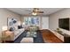Inviting living room with hardwood floors and a large window at 1834 Hillsdale Dr, Decatur, GA 30032