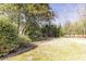 Spacious backyard with a blend of established trees and grass, perfect for outdoor activities and relaxation at 270 Grapevine Run, Sandy Springs, GA 30350