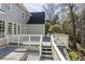 Spacious outdoor deck overlooking a wooded area at 270 Grapevine Run, Sandy Springs, GA 30350