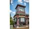 Roswell Mill clubhouse signage with well-lit directory and architectural detail at 9625 River Lake Dr, Roswell, GA 30075