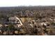 Wide aerial view of residential area with city skyline in the background and abundant trees at 624 3Rd Ave, Decatur, GA 30030