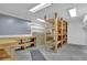 Functional workshop with built-in shelving and work surfaces providing a great hobby space at 716 Counsel Ne Dr, Marietta, GA 30068