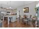Charming kitchen and breakfast area with hardwood floors and stainless steel appliances at 17 Denny Springs Dr, Dallas, GA 30157