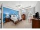 Inviting main bedroom featuring a tray ceiling, ceiling fan, and an abundance of natural light at 139 Stargaze Rdg, Canton, GA 30114