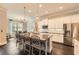 Modern kitchen featuring stainless steel appliances, granite countertops, and a large island with seating at 2998 Octavia Cir, Marietta, GA 30062