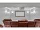 Cozy home theater with comfortable seating and a large projector screen for the ultimate movie experience at 3871 Trickum Road Ne, Marietta, GA 30066