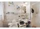 Bathroom with mosaic tiles and a sink at 2631 Miriam Ln, Decatur, GA 30032