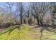 Backyard view featuring a shady lawn and privacy fence at 1046 Katherwood Sw Dr, Atlanta, GA 30310