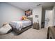 Comfortable bedroom with light gray walls and stylish decor at 3981 Rocmar Dr, Snellville, GA 30039