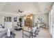 Cozy basement with a stone fireplace, comfortable seating, and a calming ambiance at 440 Belada Blvd, Sandy Springs, GA 30342