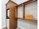 Closet includes custom cabinets, built in shelving, and stackable washer and dryer at 440 Belada Blvd, Sandy Springs, GA 30342