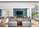 Modern common room featuring comfortable seating, a large TV, and contemporary design at 943 Peachtree Ne St # 2009, Atlanta, GA 30309
