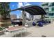 Beautiful condo patio boasts multiple seating areas and a grill, perfect for outdoor dining and entertaining at 943 Peachtree Ne St # 2009, Atlanta, GA 30309