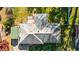 Aerial view of the roof showing the architectural style, layout, and condition of the home at 409 Shannon Way, Lawrenceville, GA 30044