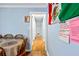View of a hallway from the dining area at 409 Shannon Way, Lawrenceville, GA 30044