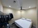 Bedroom featuring a modern ceiling fan, recessed lighting, closet, and wood-look flooring at 903 Creek Bottom Rd, Loganville, GA 30052