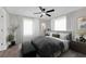 Comfortable main bedroom with neutral tones, plush bedding, and ample natural light at 1729 Spring Ne St, Conyers, GA 30012