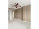 Bedroom with light carpet, neutral walls, and a ceiling fan at 1501 Clairmont Rd # 1024, Decatur, GA 30033
