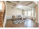 Comfortable living room with coffered ceilings and bay windows at 3540 Lindsy Brook, Douglasville, GA 30135