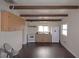 Bright kitchen features wood cabinets, white appliances, and ample counter space, perfect for casual dining at 4011 Florida Ave, Atlanta, GA 30360