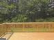 Wooden deck overlooking lush greenery at 684 Sundial Ln, Mableton, GA 30126