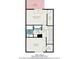 Upstairs floor plan showcases a primary bedroom, additional bedroom, bathroom, laundry room, and balcony at 4526 Golf Vista Cir, Decatur, GA 30035