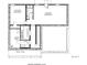 Finished basement floor plan featuring living space, bathroom and kitchenette at 745 Great Oak Pl, Villa Rica, GA 30180