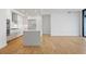 Contemporary kitchen with white cabinets, a center island, and stainless steel appliances at 2425 Peachtree Ne Rd # 903, Atlanta, GA 30305