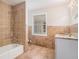 Bathroom with a walk-in shower, and vanity at 3699 Narron Sw Dr, Atlanta, GA 30331
