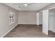 Bedroom featuring a closet, ceiling fan, and window at 4332 N Hickory Ln, Douglasville, GA 30134