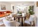 Cozy living room and kitchen with a dining table and modern decor at 4776 Ballew Dr, Powder Springs, GA 30127