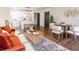 Stylish living room featuring modern decor, hardwood floors, and a cozy seating area at 4776 Ballew Dr, Powder Springs, GA 30127