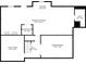 Basement floorplan featuring recreation and exercise rooms, a Gathering room, and wet bar at 5956 Henley Dr, Powder Springs, GA 30127