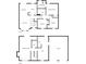 Detailed floor plan showcasing the layout of the home, including living spaces, bedrooms, and garage at 6138 Raleigh Oaks Ct, Lithonia, GA 30058