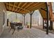 This expansive patio offers an outdoor retreat with a fire pit, comfortable seating, and beautiful wooded views at 616 Redwood Ln, Canton, GA 30114