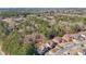 An overhead view presenting beautiful houses surrounded by dense woods in a tranquil neighborhood at 2143 Great Shoals Cir, Lawrenceville, GA 30045