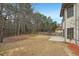 Secluded backyard bordered by mature trees, offering a tranquil retreat with a patio area at 2143 Great Shoals Cir, Lawrenceville, GA 30045