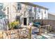 Backyard deck area with privacy fence and small garden at 3293 Pennington Dr, Stonecrest, GA 30038