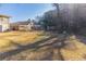Spacious backyard offers a large yard, mature trees and storage shed at 2592 Miriam Ln, Decatur, GA 30032