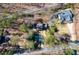 Aerial view of the property showing the house, yard, and surrounding neighborhood at 3550 Beaver Cove Rd, Cumming, GA 30041