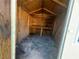 Inside the shed, showing wooden interior and some basic storage space at 3623 Stanford Cir, Decatur, GA 30034