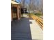 Wooden deck overlooking a well maintained backyard at 1531 Glendale Dr, Lawrenceville, GA 30043