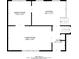 Floor plan of second floor showing living room, dining room, kitchen and foyer layout at 2236 Chestnut Hill Cir, Decatur, GA 30032