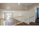 Upstairs living room features great light, hardwood floors and a staircase to another level at 2236 Chestnut Hill Cir, Decatur, GA 30032