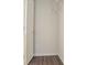 Interior view of an empty closet with shelving and a door at 473 Oakside Sw Dr, Atlanta, GA 30331