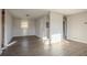 View of the living room showcasing the light gray walls and modern floors at 473 Oakside Sw Dr, Atlanta, GA 30331