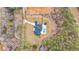 Aerial view of the property highlighting the sprawling estate with its lush surroundings at 2634 Greenes Ln, Powder Springs, GA 30127