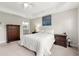 Cozy main bedroom with neutral tones, plush carpet, and ensuite access, creating a relaxing retreat at 913 Thornington Pl, Roswell, GA 30075